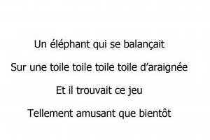 Un éléphant qui se balançait